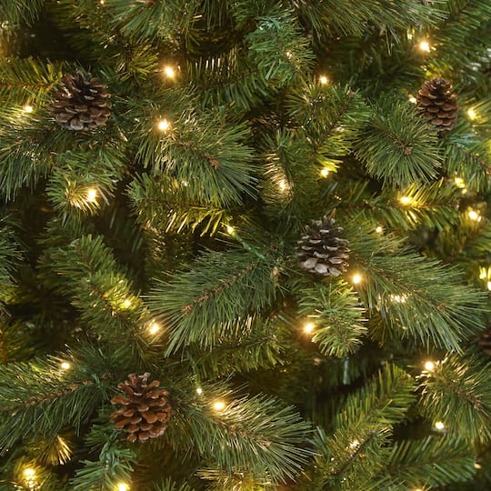 7.5ft. Pre-Lit Wimberley Pine Realistic Artificial Christmas Tree, Warm White Mini LED Lights by Ashland®